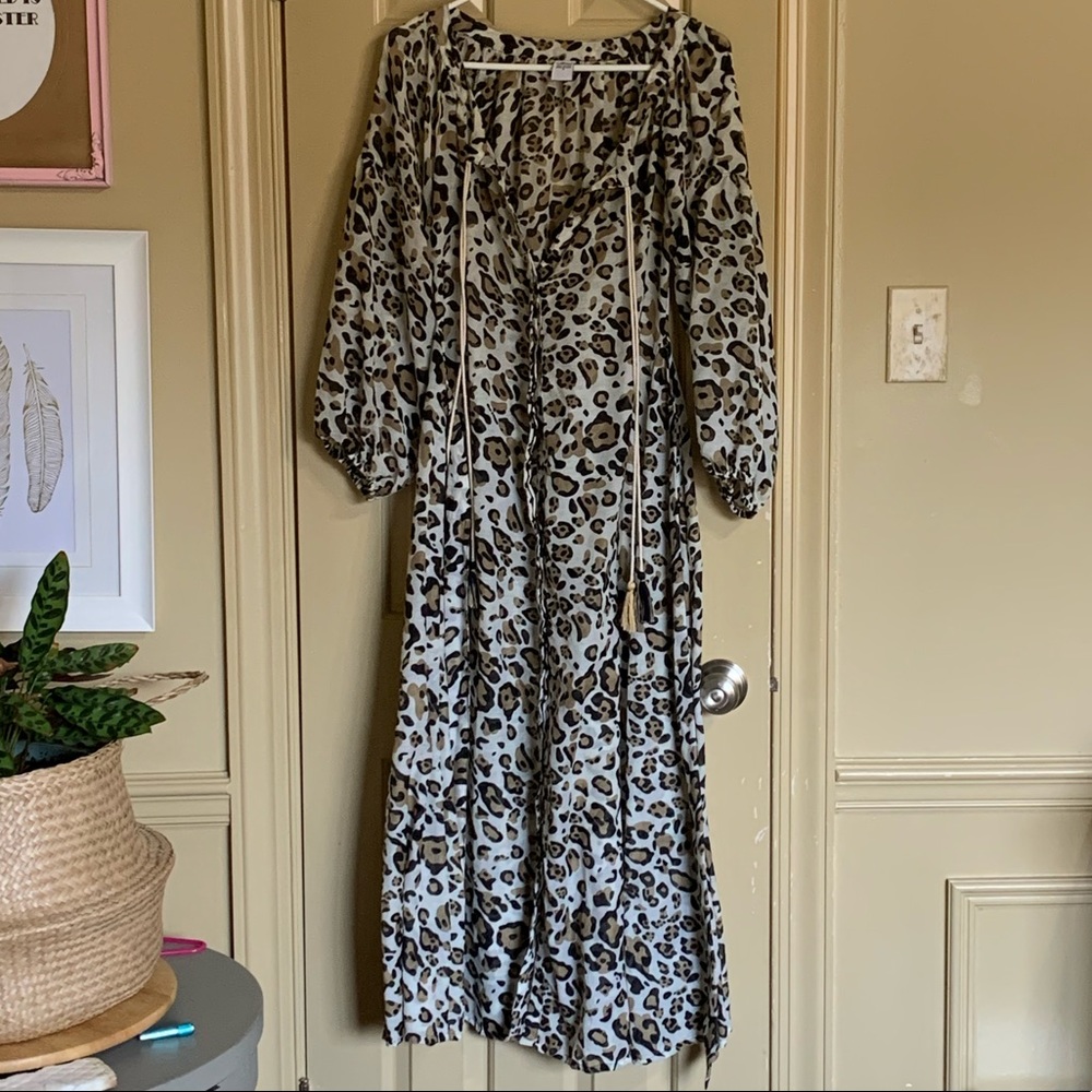 Raj brand, leopard print, pool/beach cover up